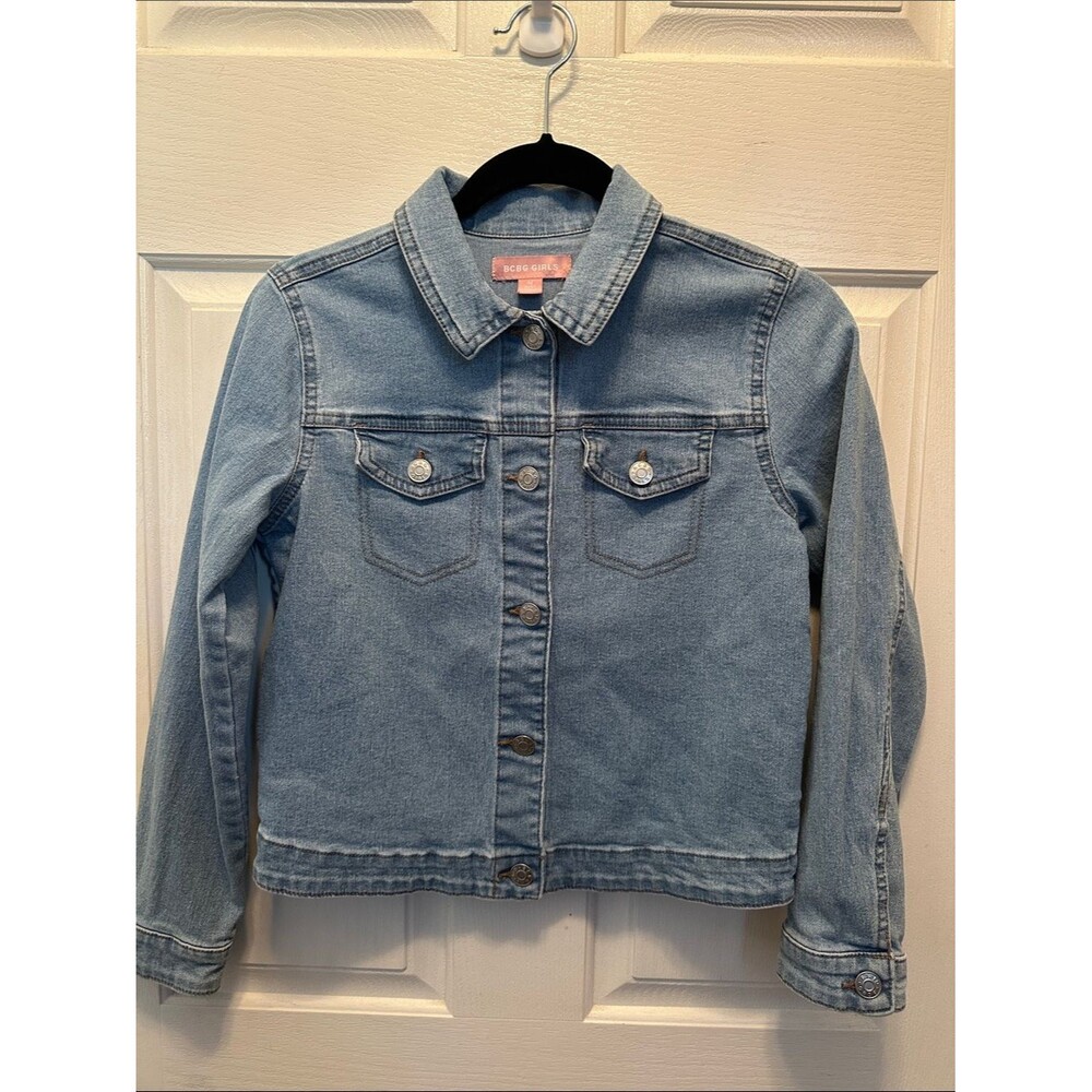 BCBGirls Light Wash Denim Jean Jacket Size M (10-12)